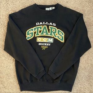 Dallas Stars CCM Hockey Crewneck Sweatshirt | Size L | Black
